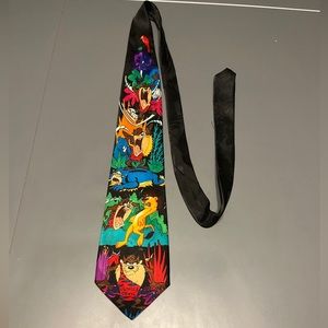 Rare Vintage 93 Looney Tunes tasmanian devil Tie